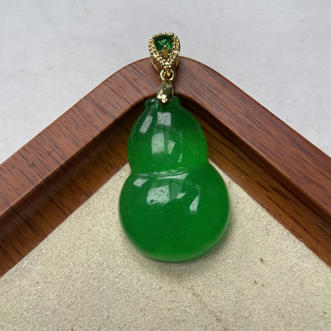 A619绿葫芦吊坠百搭