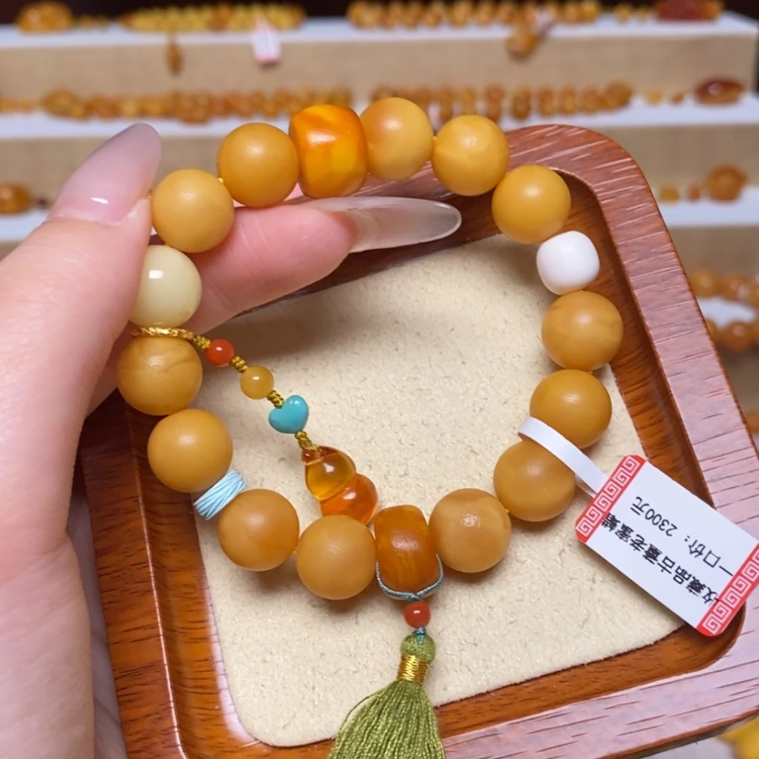 【闪购商品】未镶嵌蜜蜡手链手串