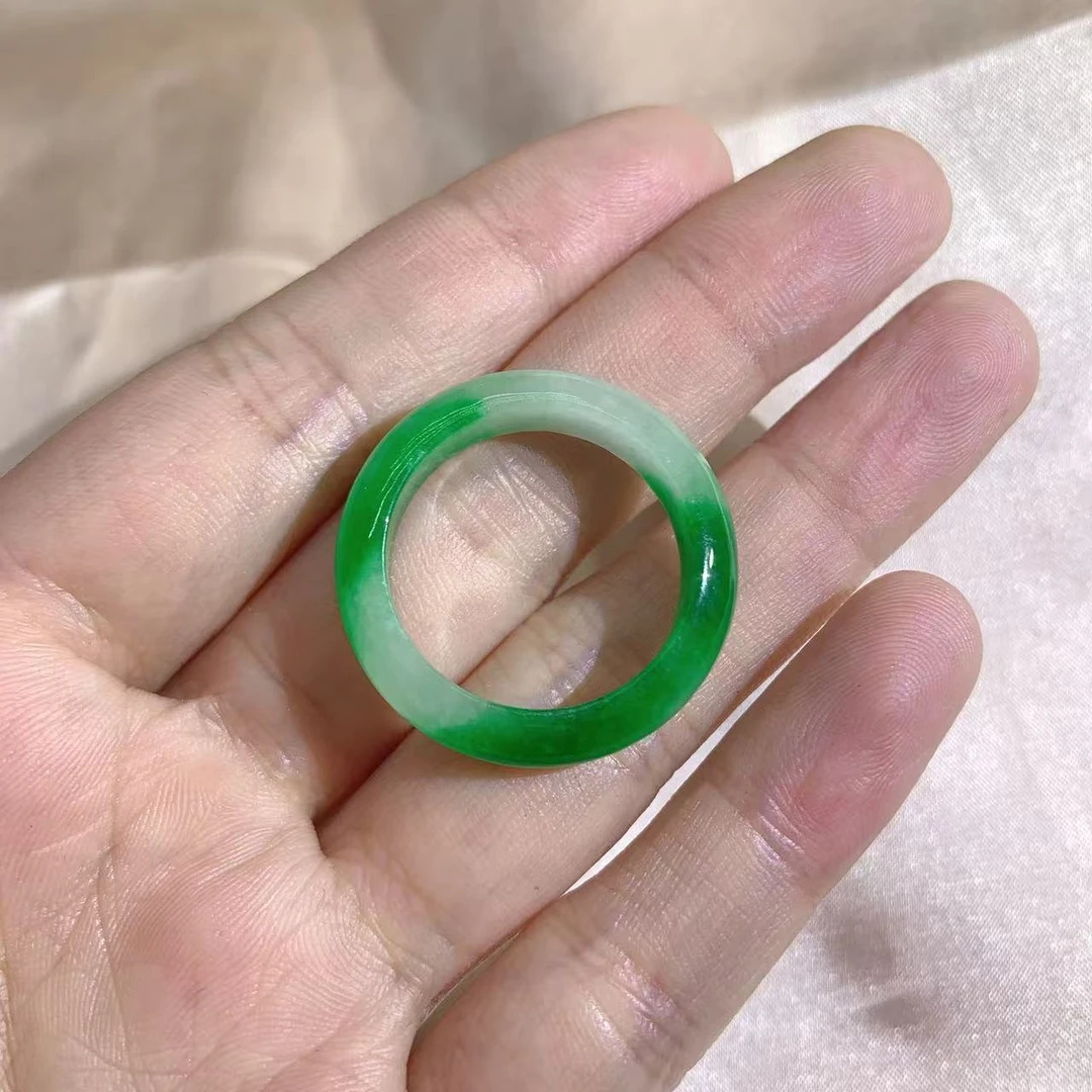 合金锆石戒指 1239男士绿色戒指（下单备注圈口）