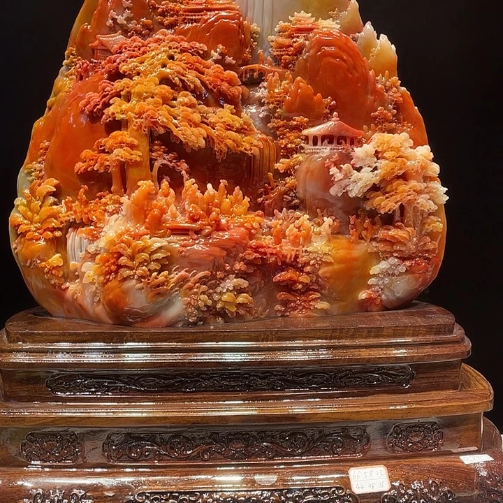 老***头寿山石山水画作品欣赏