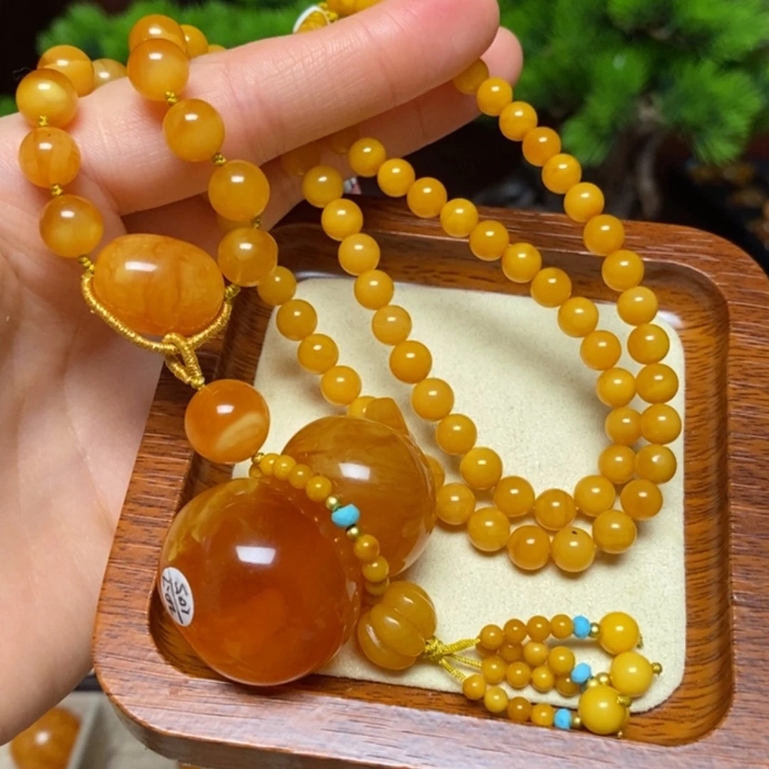 【闪购商品】蜜蜡颈饰未镶嵌项链