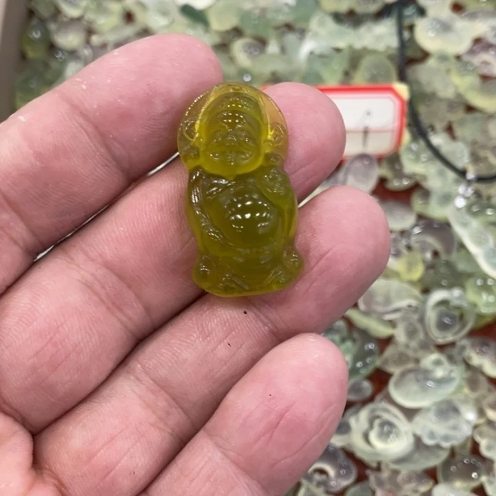 蛇纹石玉合金颈饰