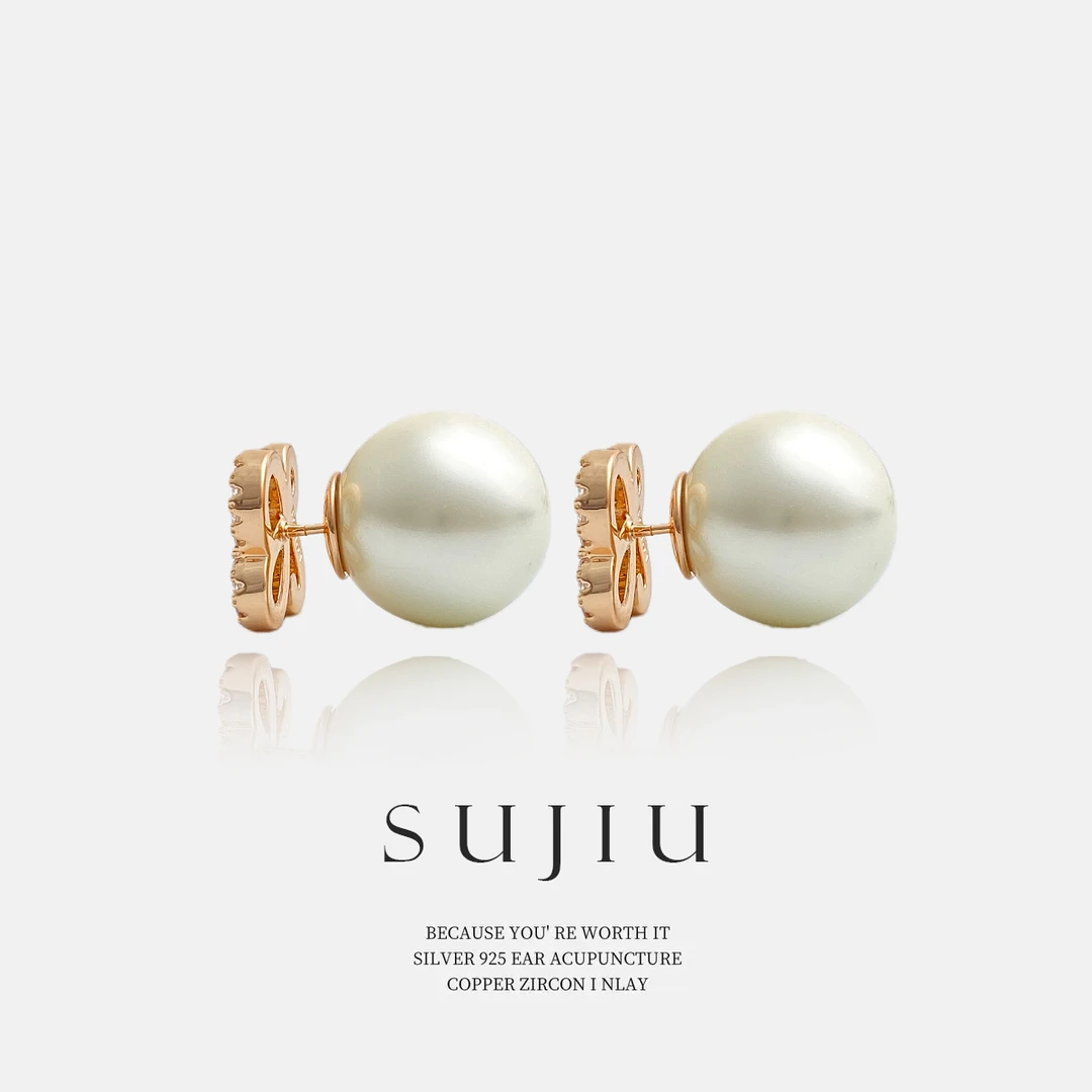 铜合金耳饰 SUJIU 925银针【太阳女神】复古简约耳钉耳环耳坠7156