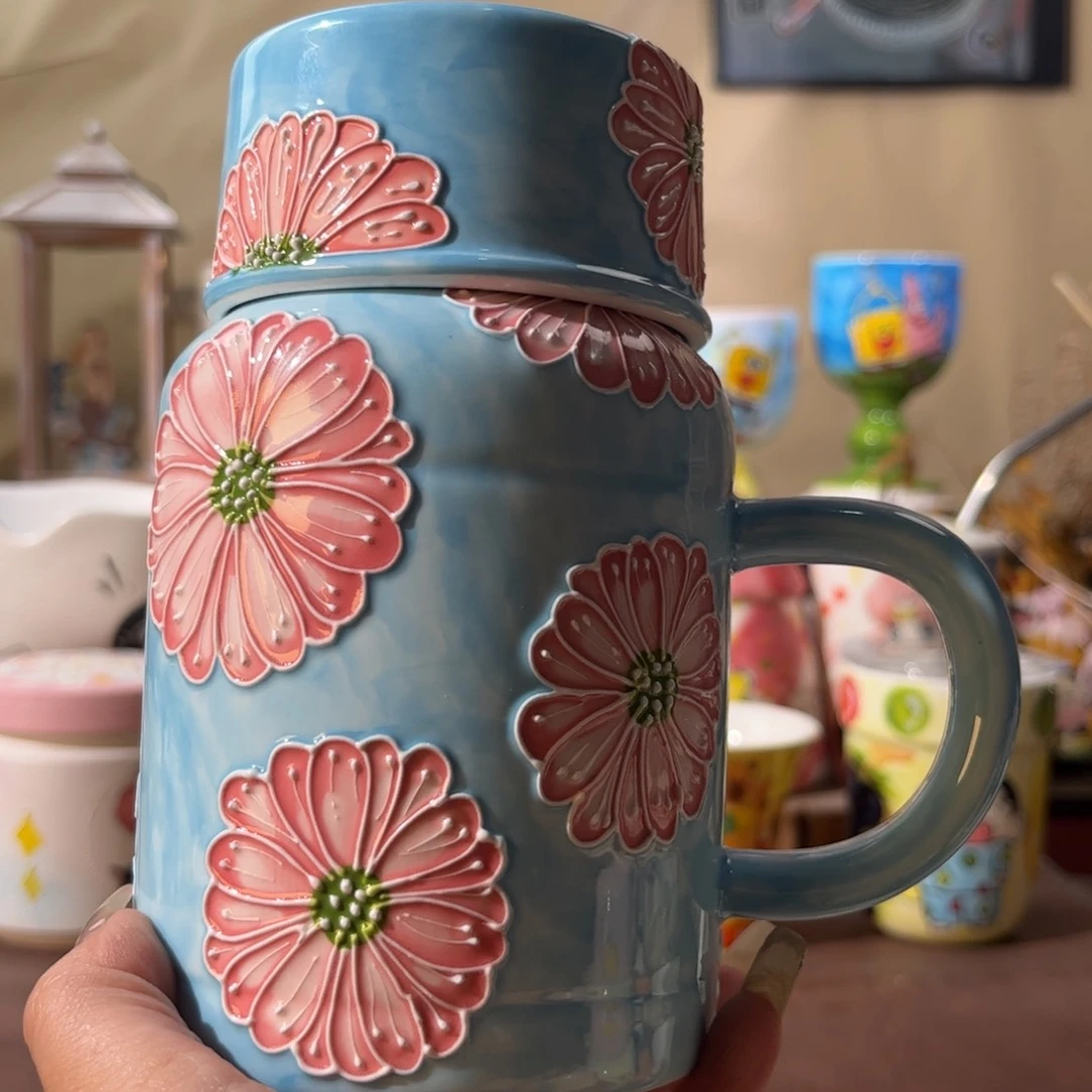 杯景德镇陶瓷文创手绘水杯