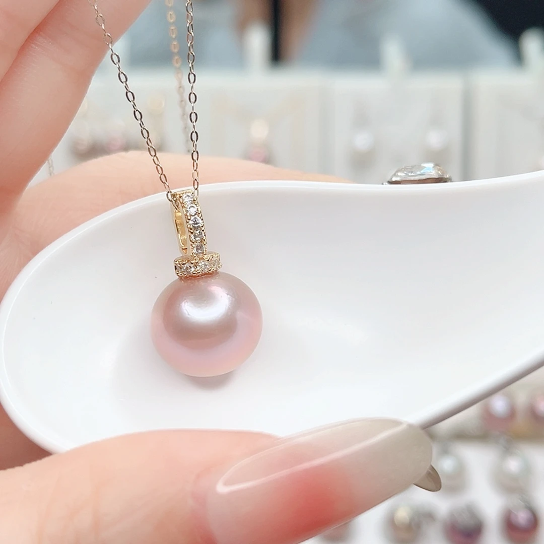 合金淡水珍珠吊坠(赠链)