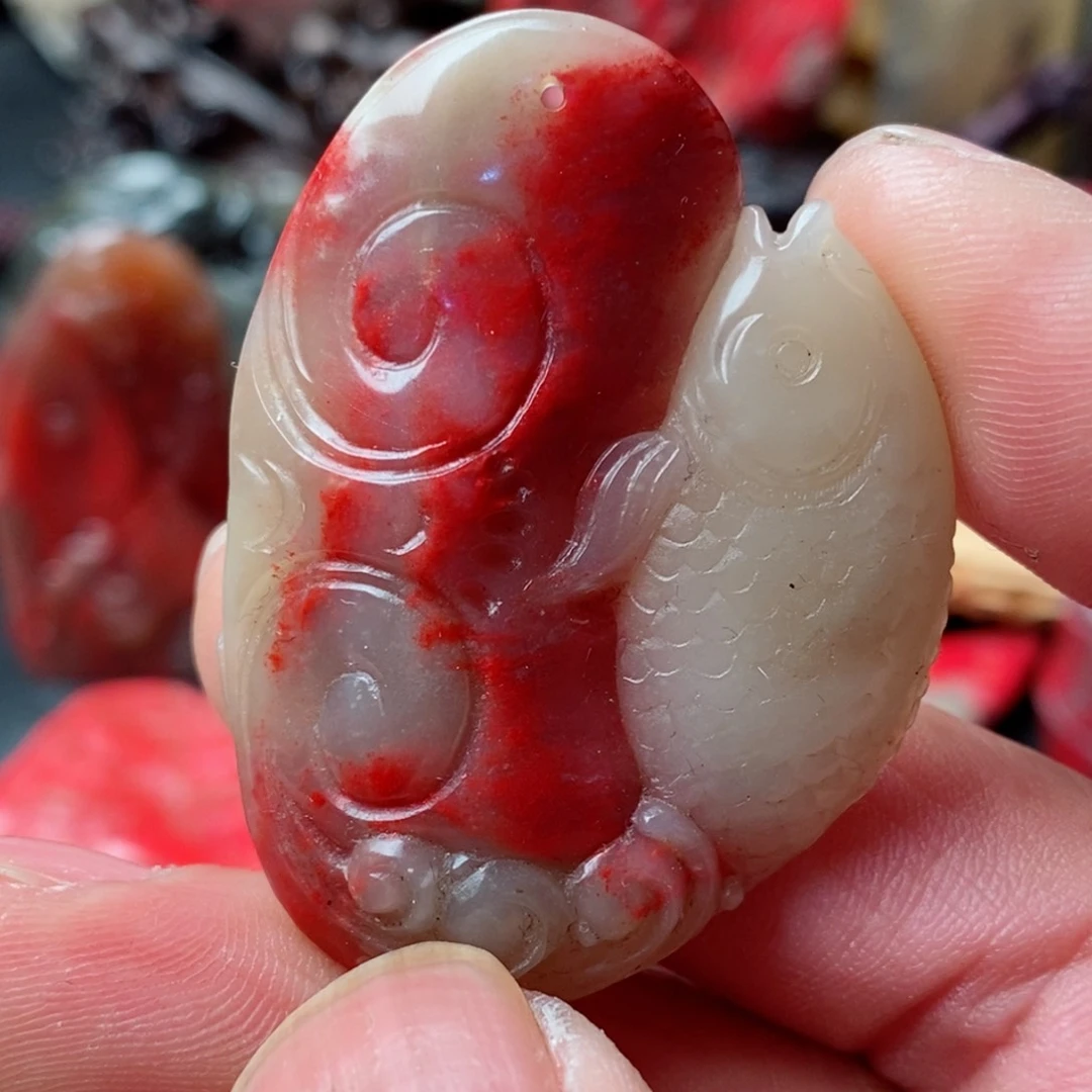 昌化鸡血石昌化鸡血石挂件