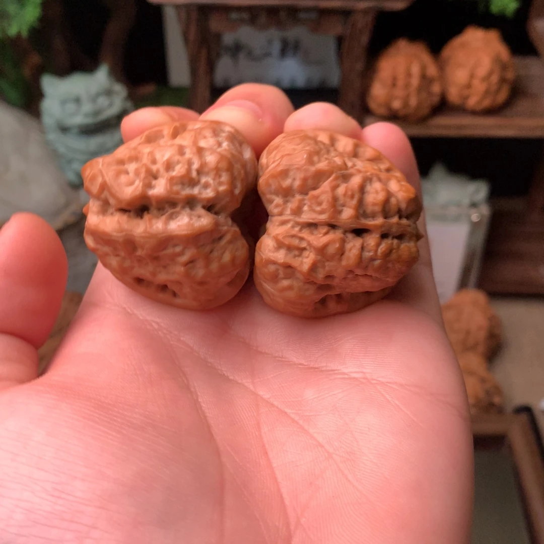 文玩核桃把件40尺寸蛤蟆头