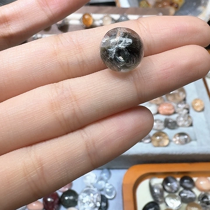 水晶定制款水晶蛋面不退换未镶嵌艾**d