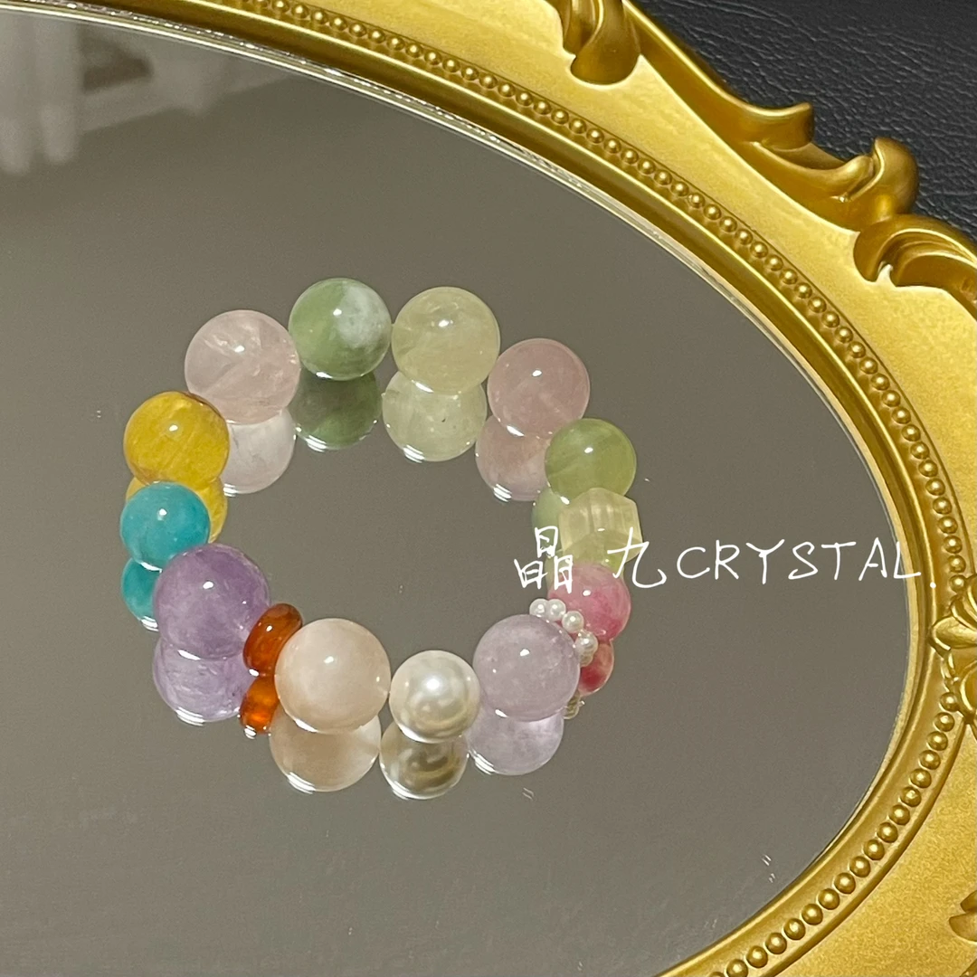 【糖果】天然多宝水晶手串招财手串精致设计彰显气质