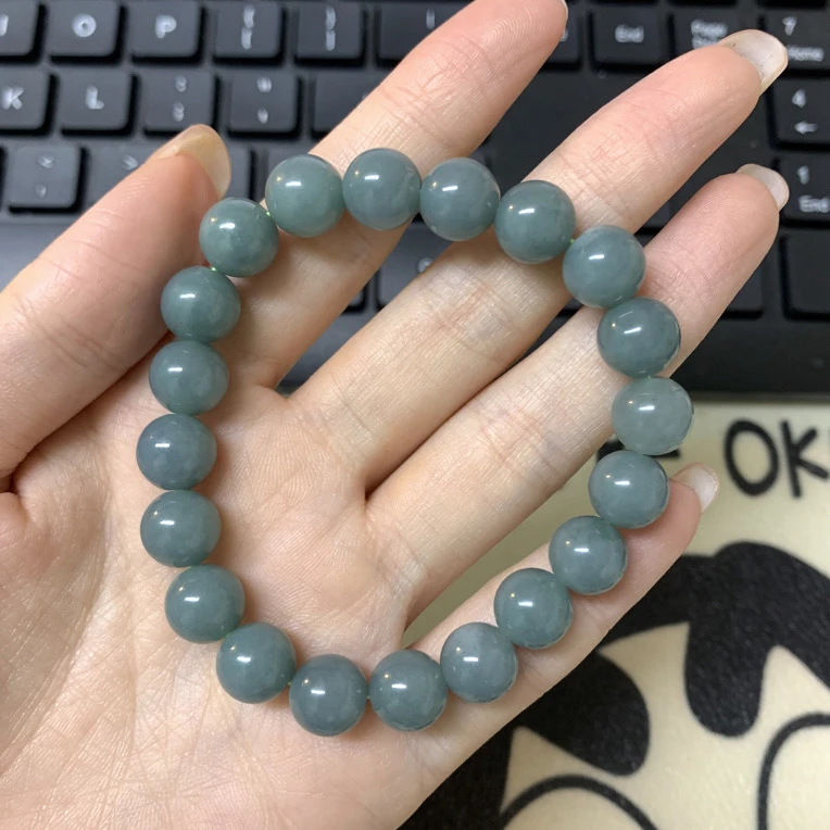 翡翠单圈手串卡10点位 温柔显白款