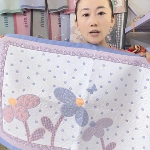 棉特价促销蓝色椰子树