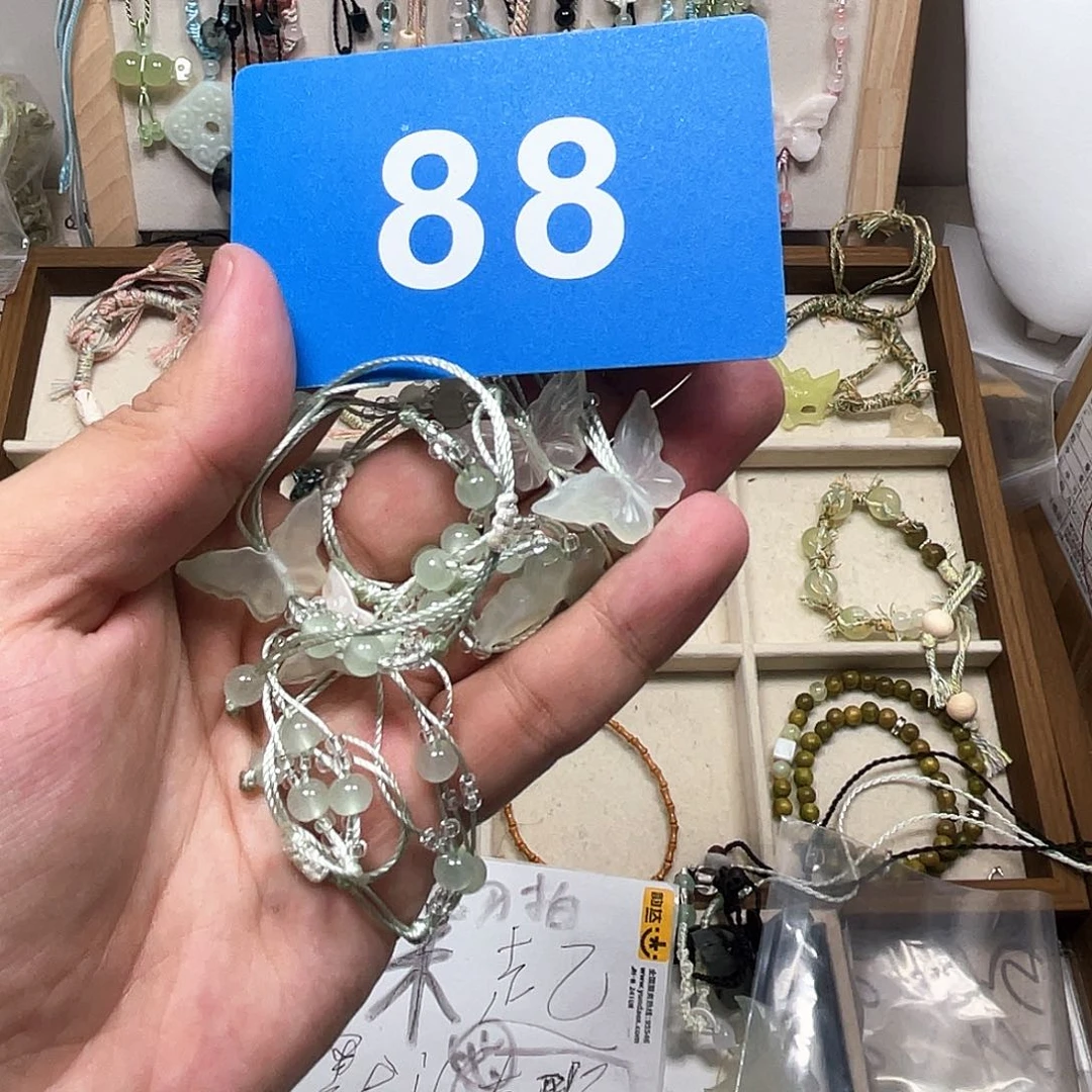 蛇纹石玉合金颈饰