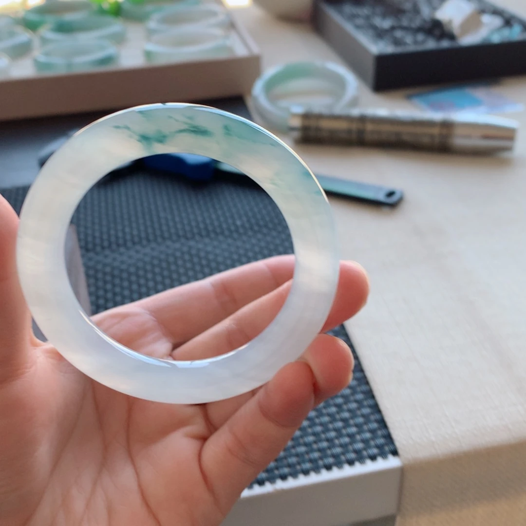 未镶嵌手镯翡翠冰清玉洁4号-54.7