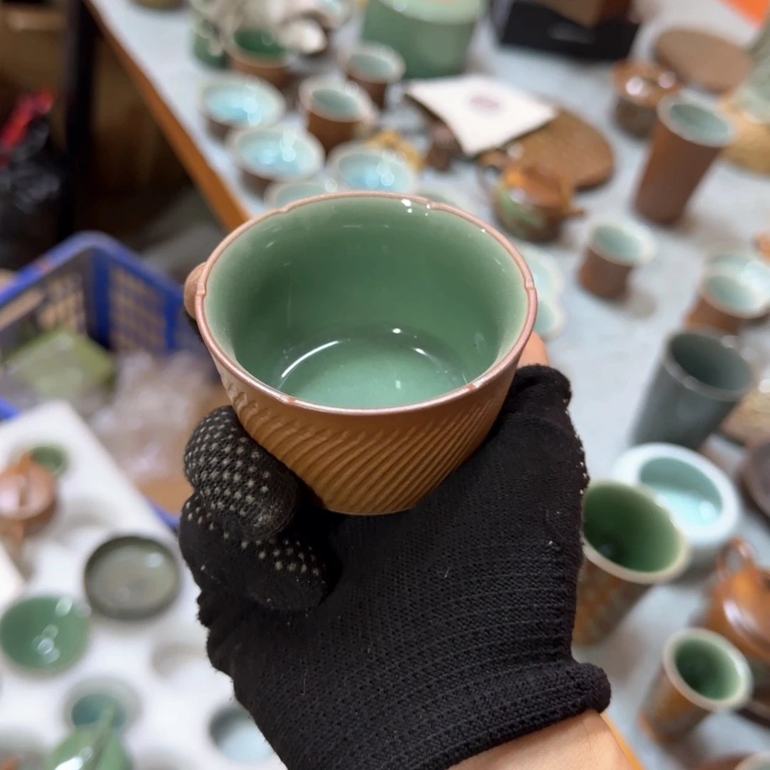 小金茶器青瓷茶具