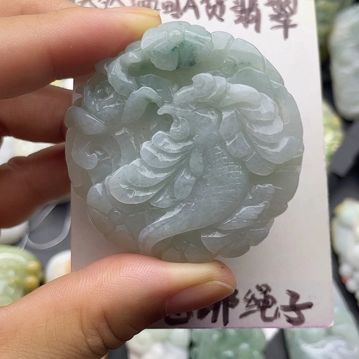 颈饰未镶嵌翡翠天然翡翠