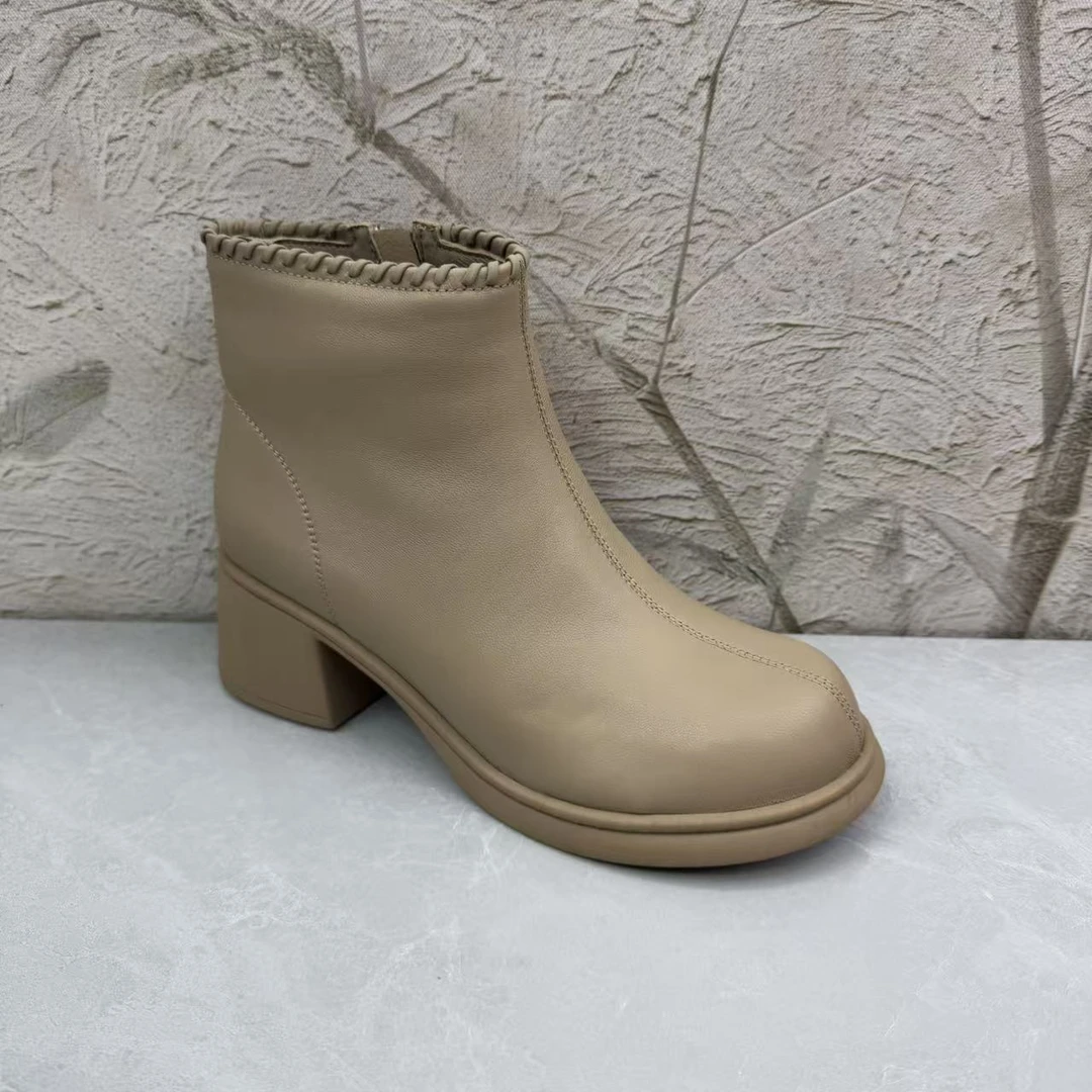 短靴女女靴子（羊皮）女 115-19-1 绒