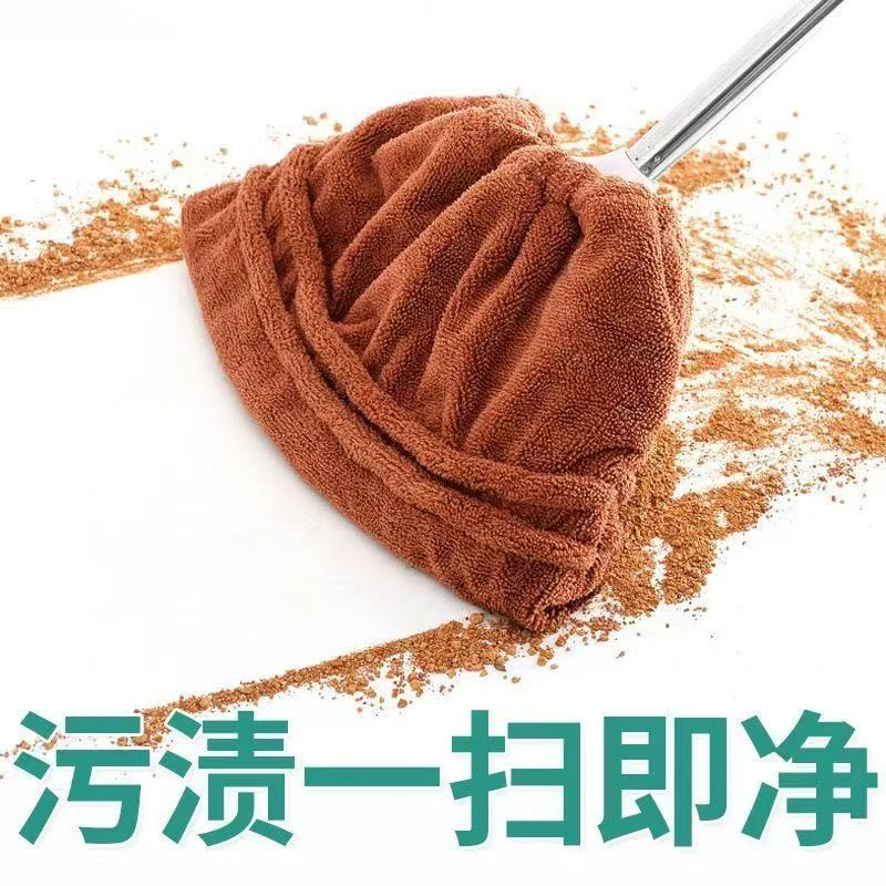 干湿两用除尘吸水替换家用加厚神器懒人扫把套布一拖净扫地笤帚套