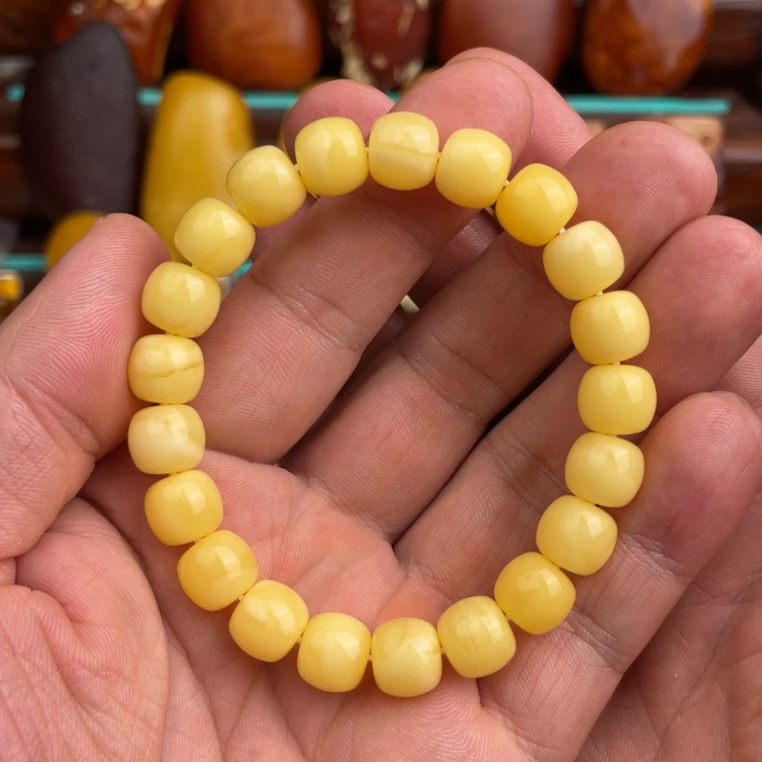 y***y定制琥珀未镶嵌蜜蜡手串