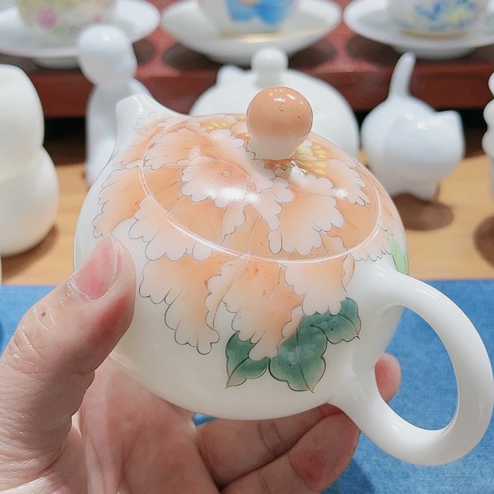 杯素烧高冰手绘200cc凤鸣？