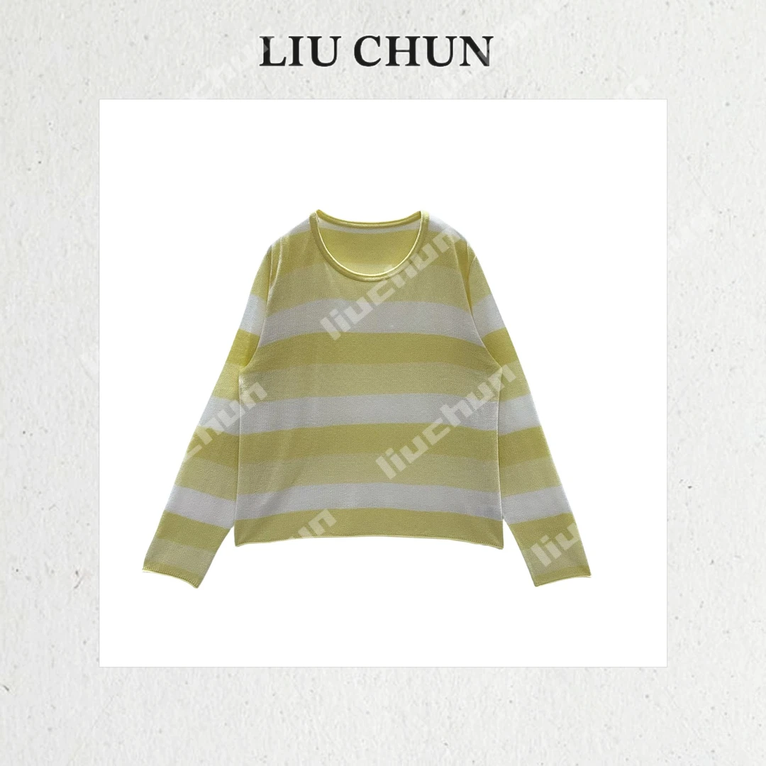 【粗条纹】CHUN家夏款针织上衣
