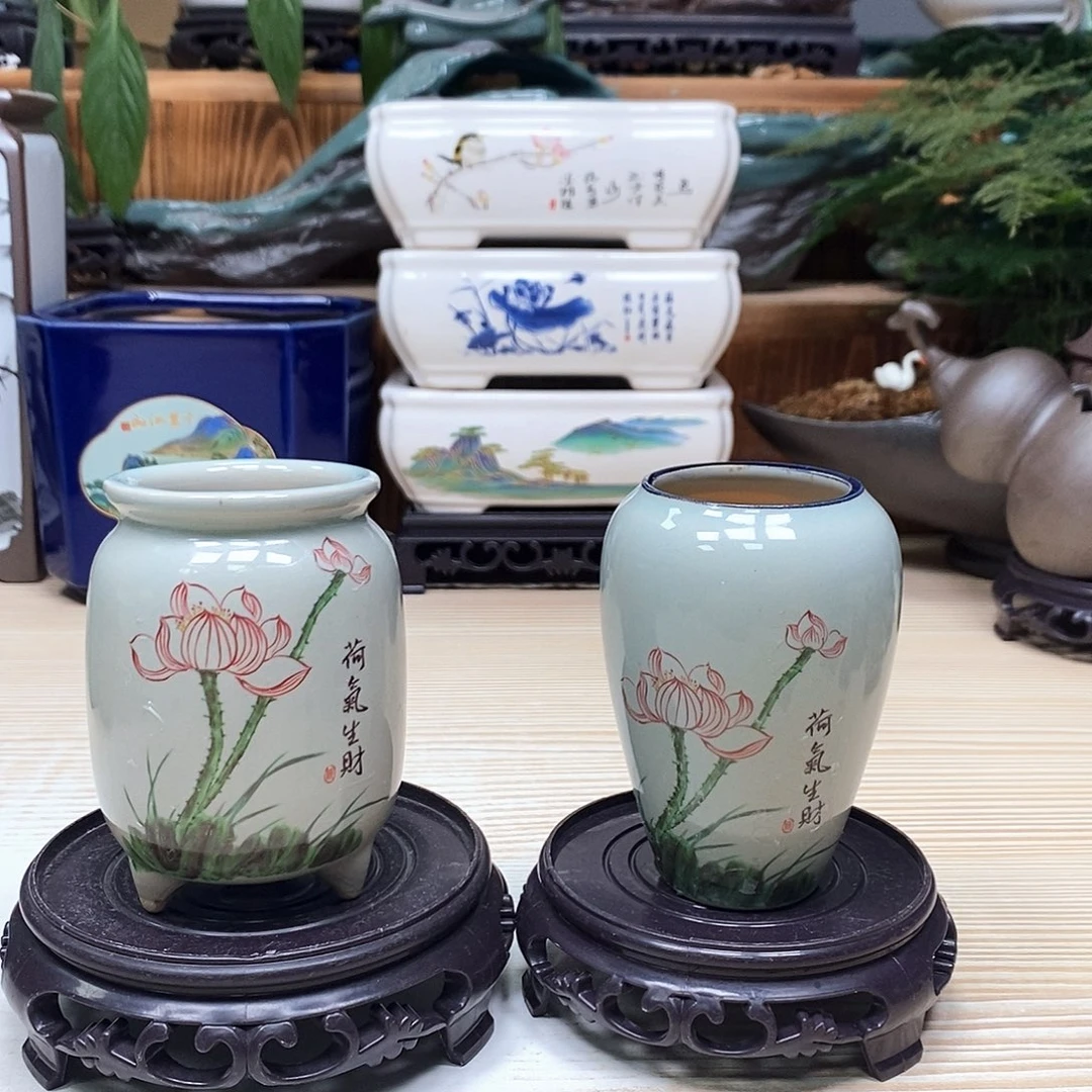 紫砂花盆陶瓷艺术花盆陶瓷