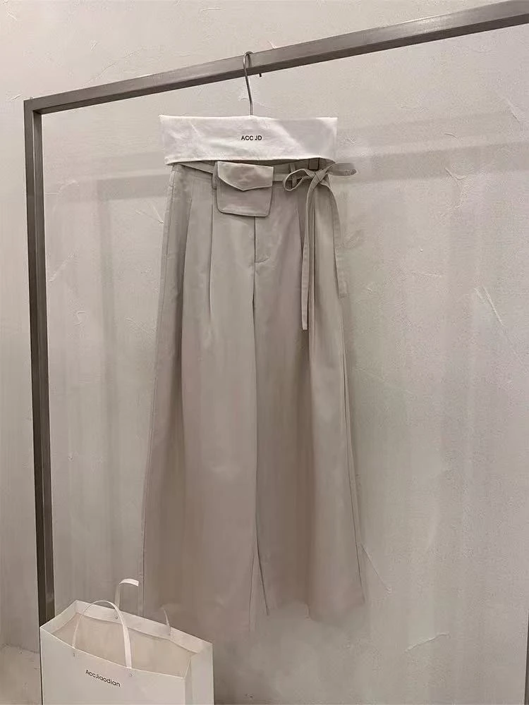 小群名品 25年新款高级感牛仔阔腿裤 1228