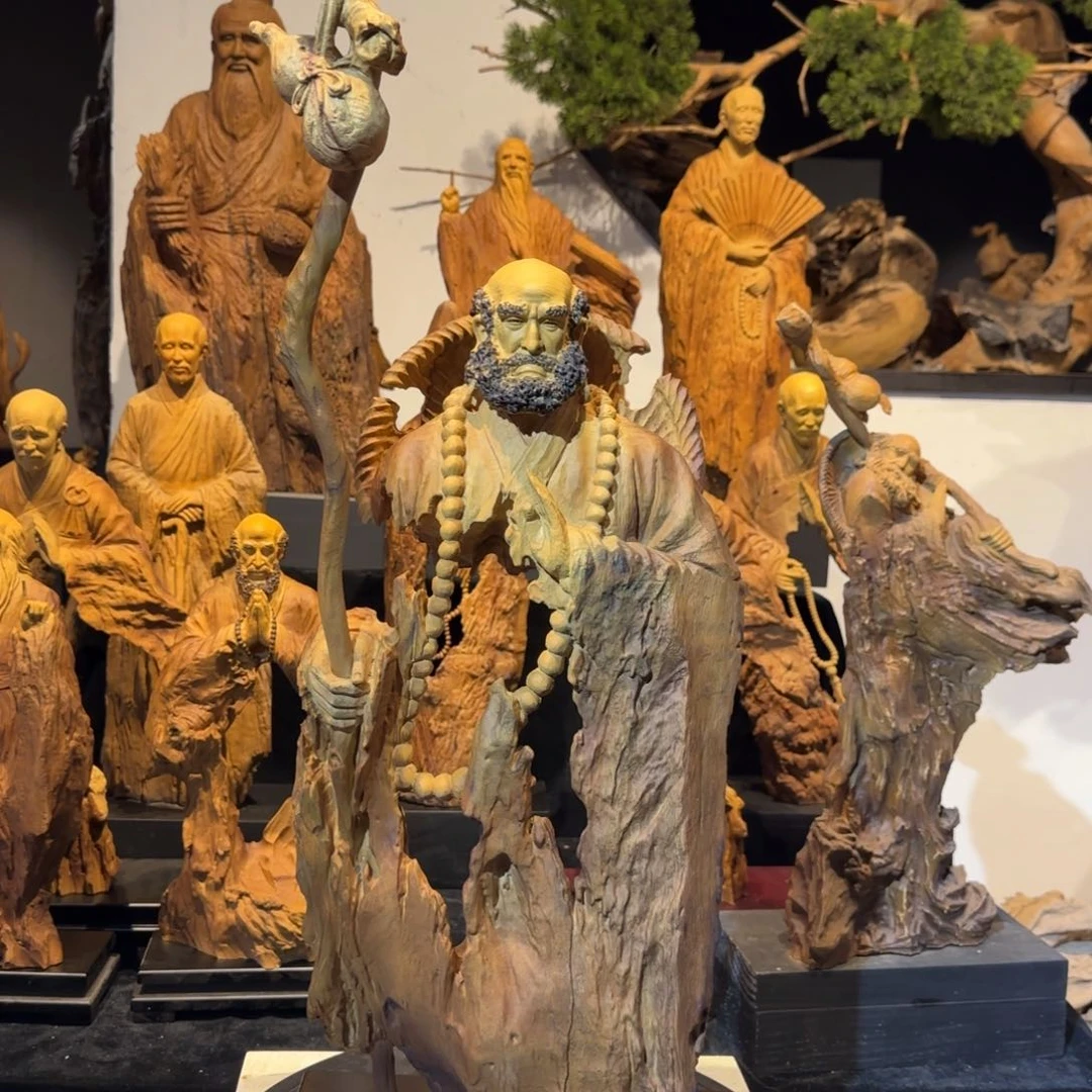 香樟木黄****堂香樟木达摩祖师