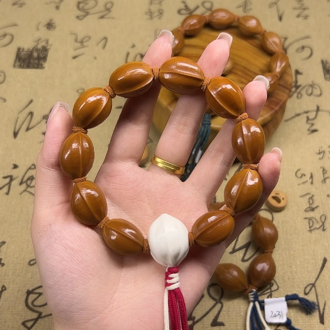 橄榄核手串/手链龙*哥橄榄核手串梅林铁核1723鲨鱼背加三通