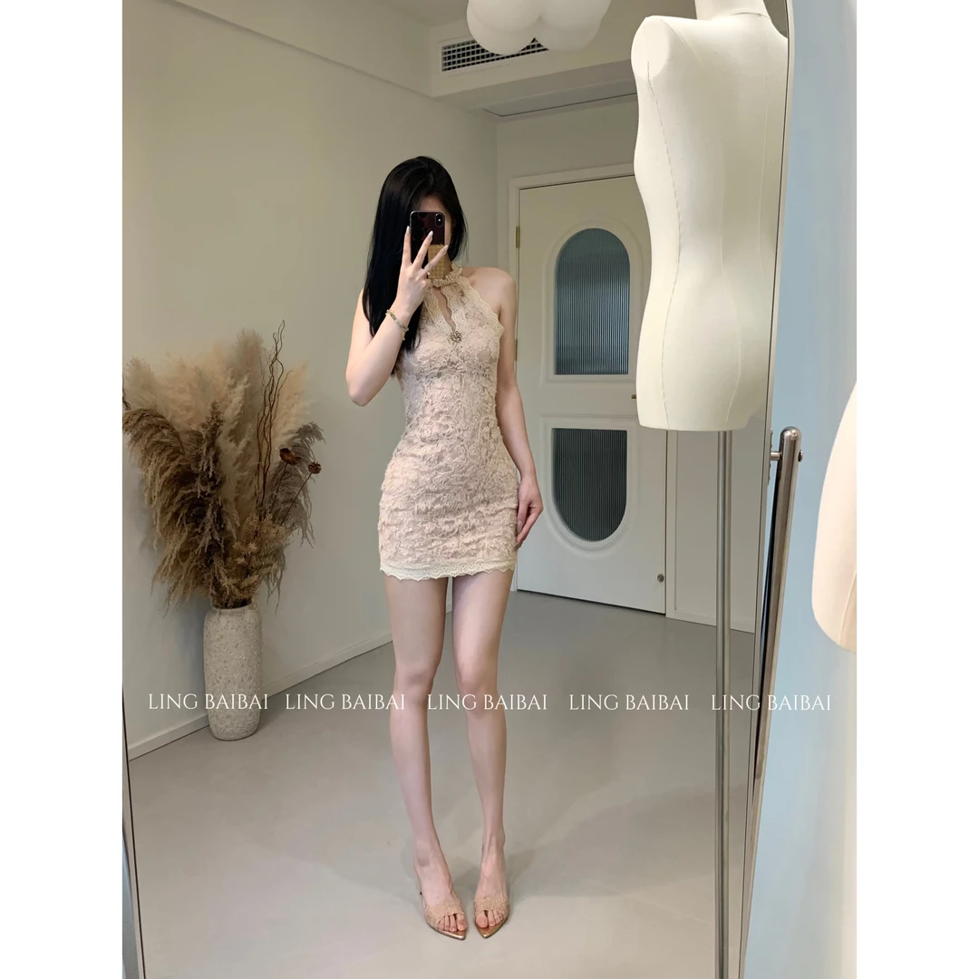 //浮雕玫瑰//立体花卉气质百搭包臀裙小众纯欲约会站袍生日裙