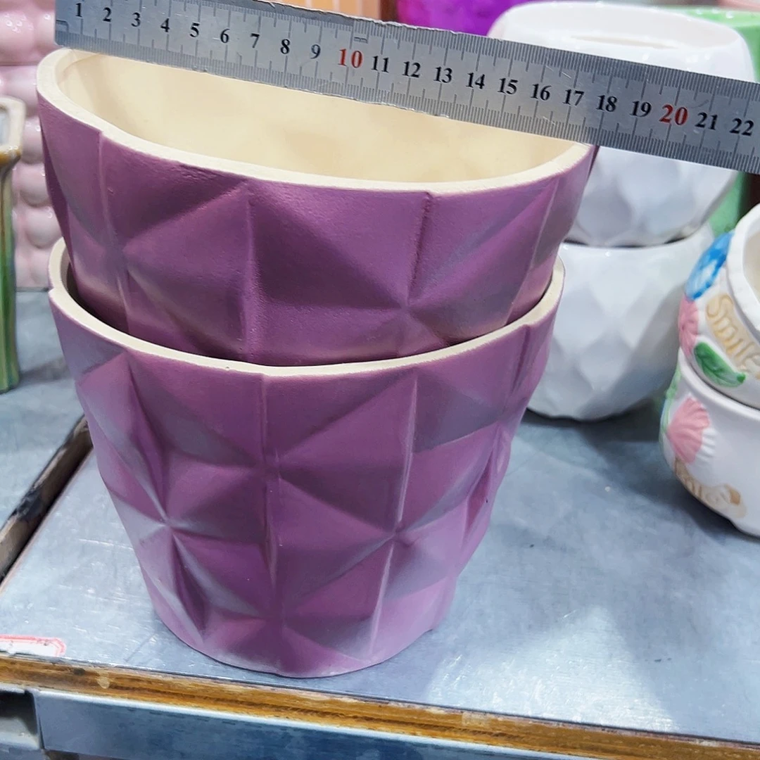 有孔，外贸尾单陶瓷花盆凑单10米包邮