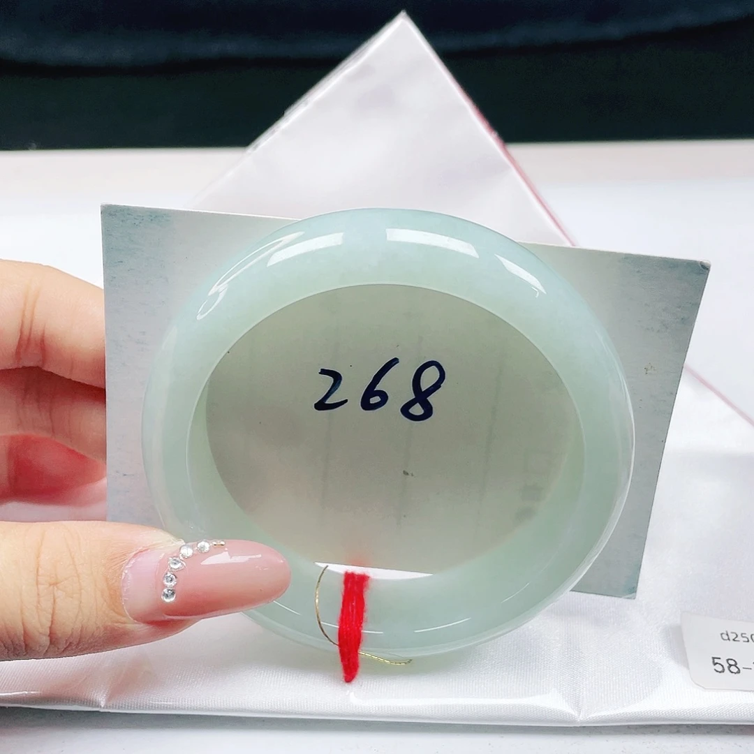 翡翠未镶嵌手镯 轮胎镯58+