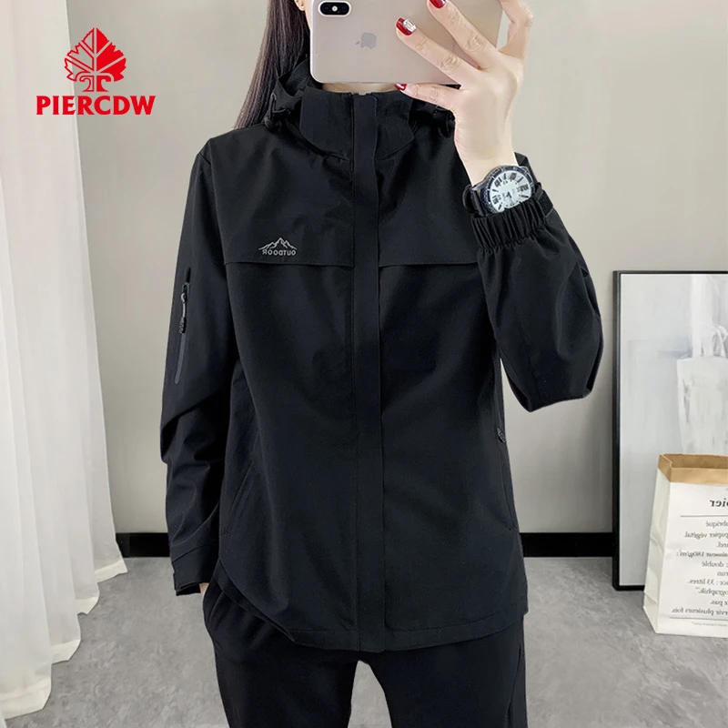 【帕瑞萨品牌】2025最新款冲锋衣女春秋季户外运动休闲登山服正品