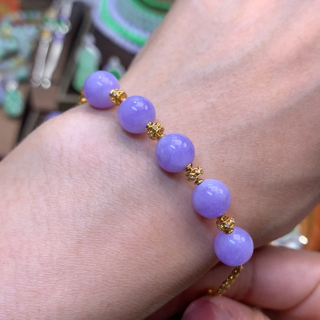 翡翠18K金镶嵌颈饰翡翠