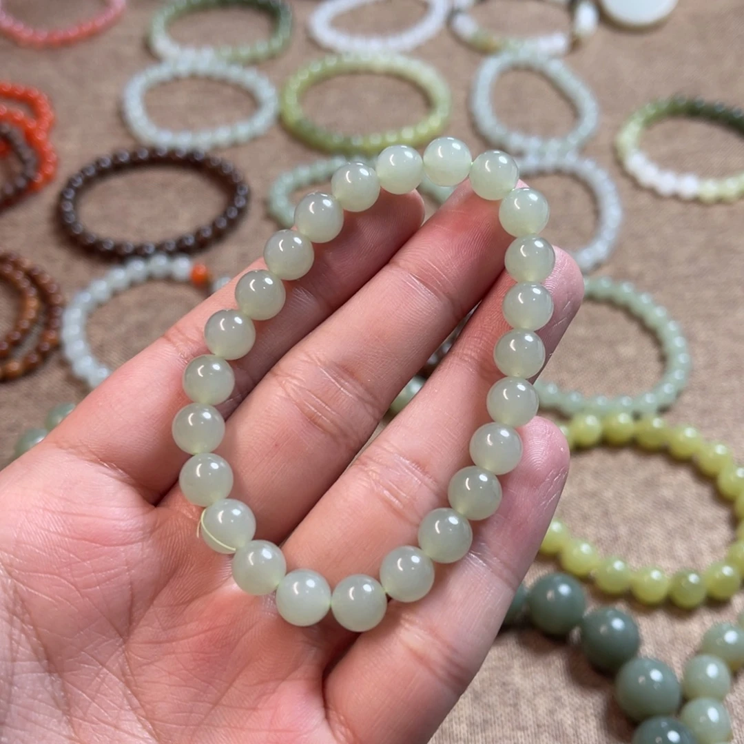 和田玉未镶嵌手链