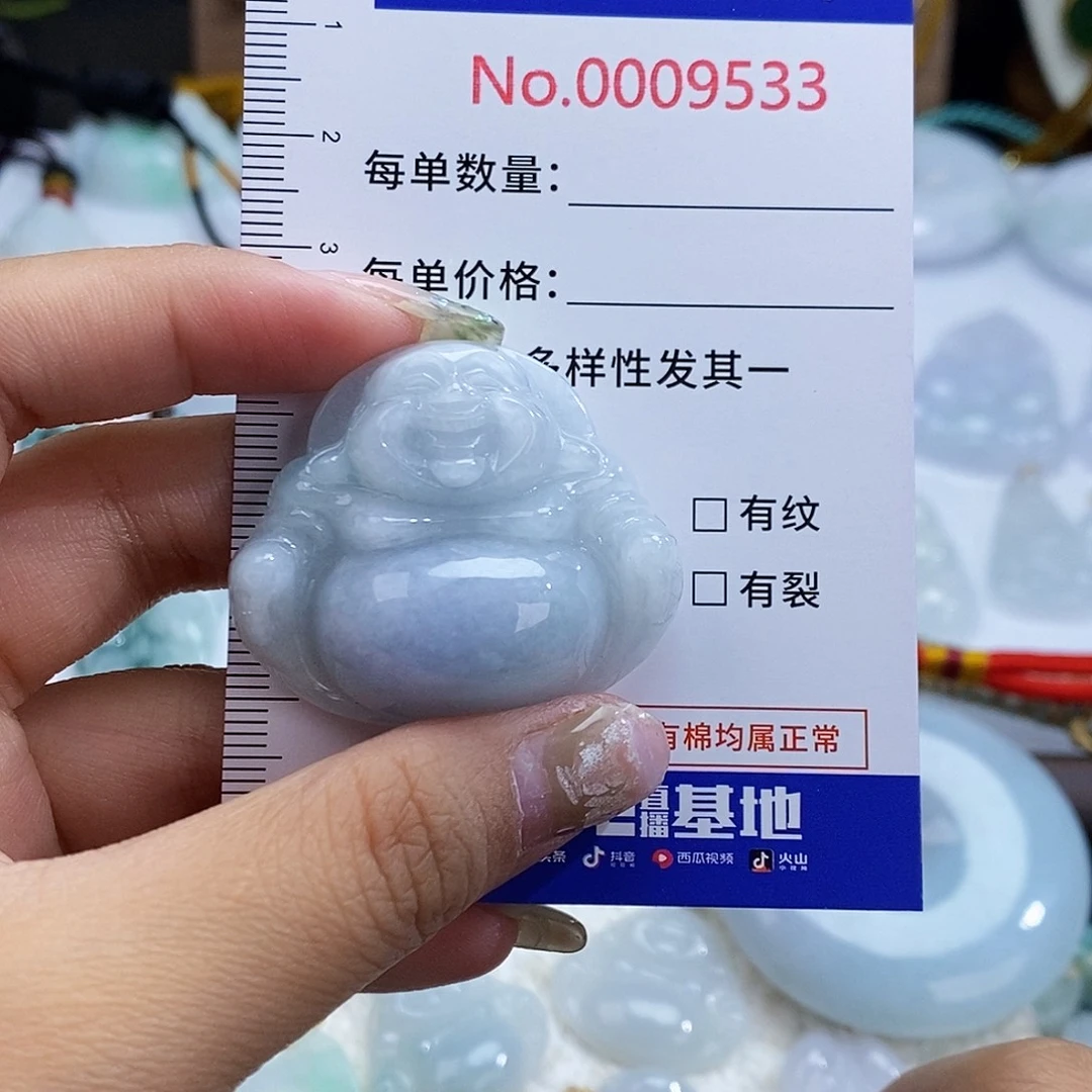 翡翠未镶嵌颈饰9533