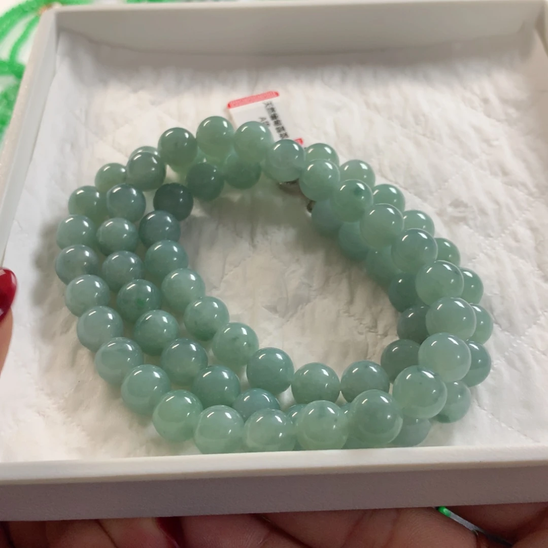 翡翠未镶嵌颈饰项链