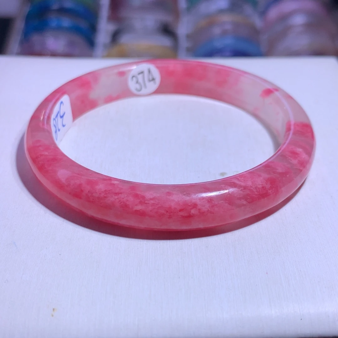 银S925镶嵌水晶手镯樱花雨59.7圈374