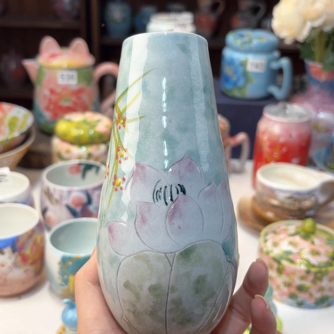 景德镇手绘高温釉下彩陶瓷茶具