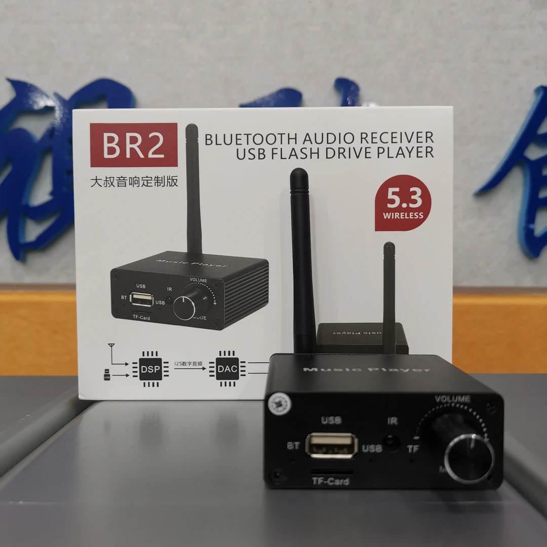 未拆封  HIFI蓝牙接收器5.3音频DSP解码U盘无损功放音响播放器