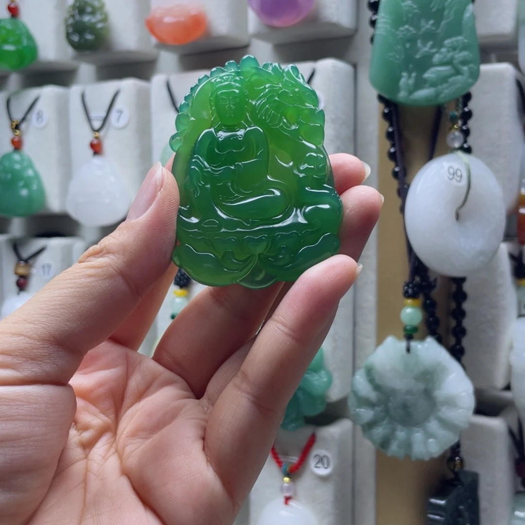 和田玉（青玉）未镶嵌颈饰