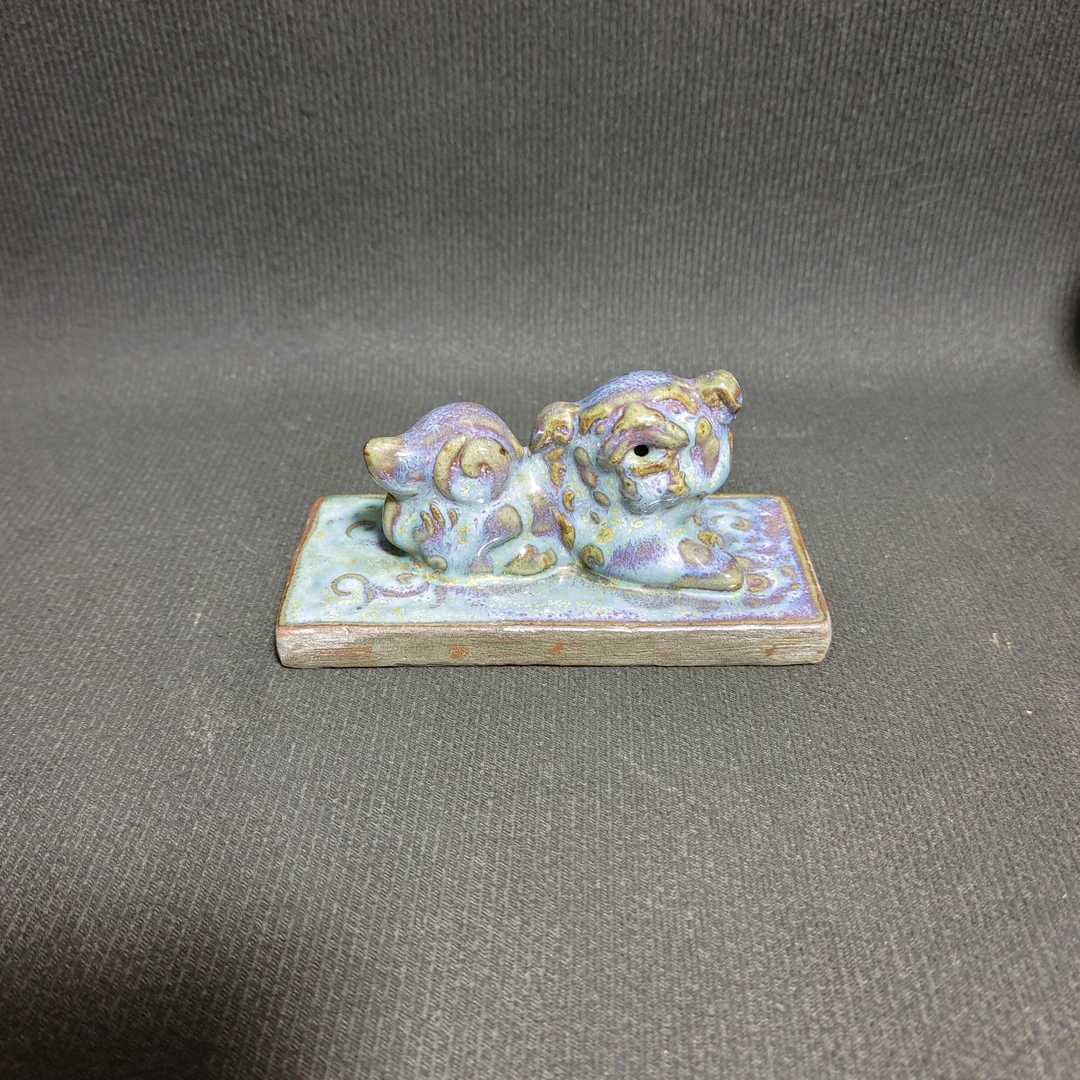 钧窑炉钧釉小摆件