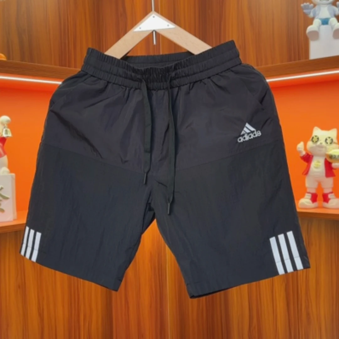 夏季新款打孔透气刺绣百搭短裤