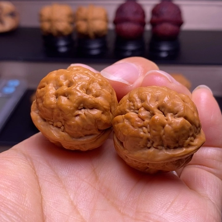 文玩核桃把件脑纹青蛙12