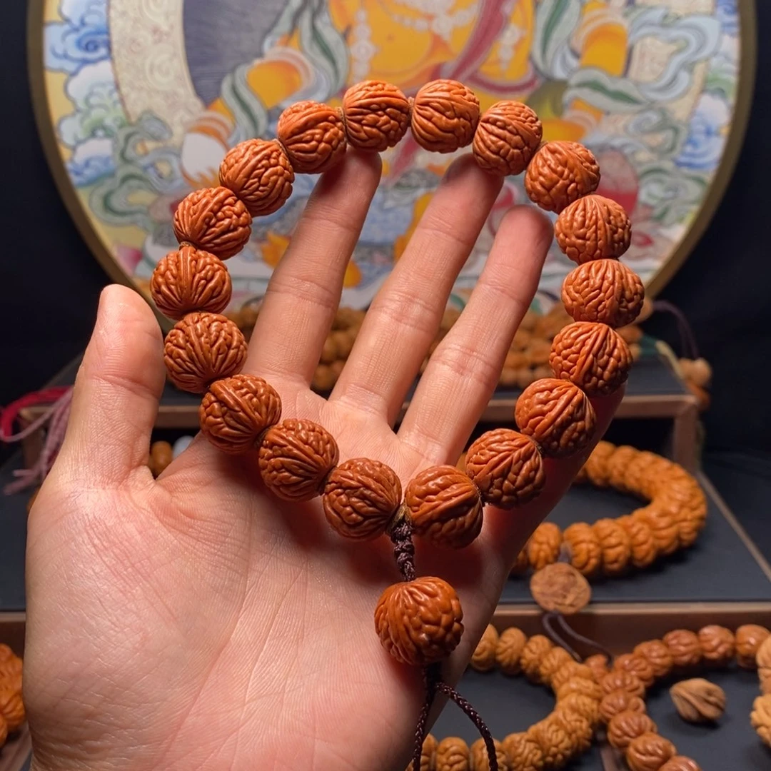 桃核手串龙纹桃核荔枝