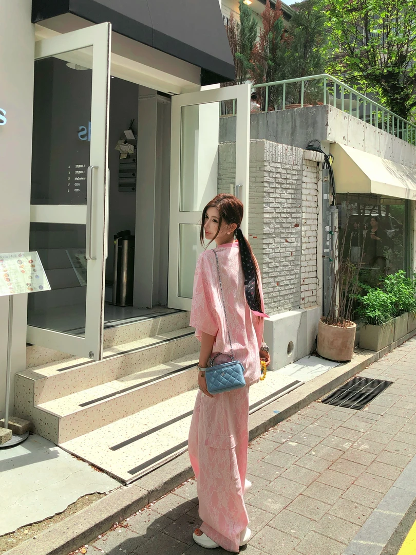 【婉君】春夏工装裤薄款透气宽松复古垂感休闲裤