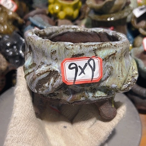 瓶***羽粗陶花盆制作就这样了