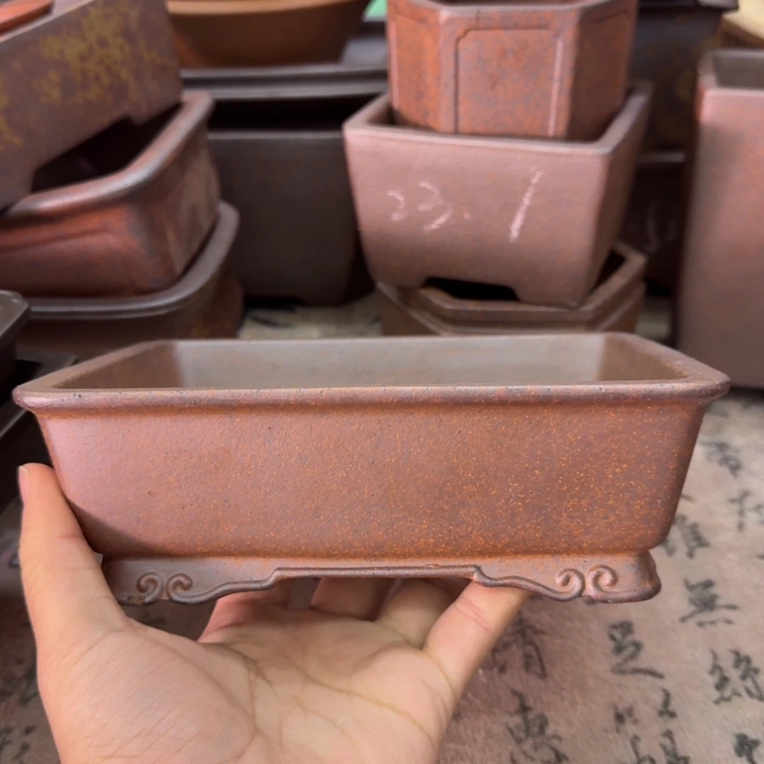 紫砂花盆83号宜兴紫砂正品花盆18x14x4.5