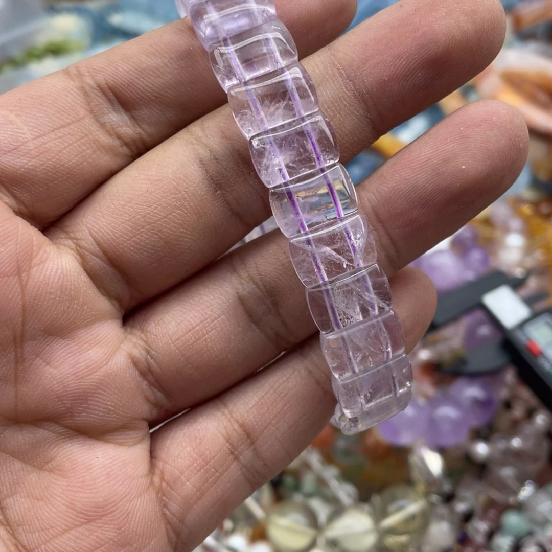 银S925镶嵌手链紫晶
