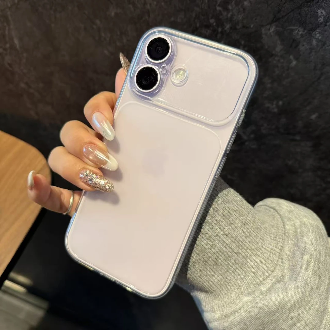 肤感磨砂防摔透明手机壳适用iPhone17大视窗16/15/14雾面磨砂透