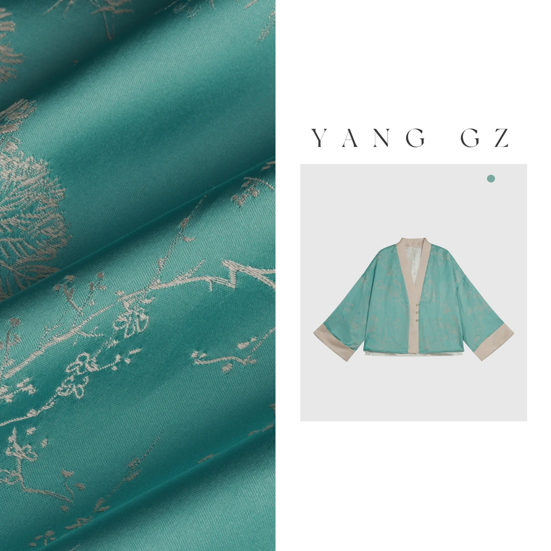 YANG GZ【芝兰玉树】新中式暗纹提花人丝外套女 GZ5151SJ601027